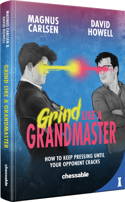 This is the product image for Grind Like a Grandmaster (HB). Detail: Carlsen,M & Howell, D. Product ID: 9789083328461.
 
				Price: $59.95.