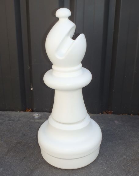 This is the product image for Large Giant Chess Bishop White. Detail: XTRAS. Product ID: GCHESSBW.
 
				Price: $72.00.