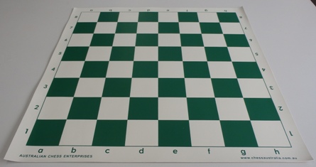 This is the product image for Chess Board - Green Vinyl. Detail: CHESS BOARD. Product ID: PCB4green.
 
				Price: $7.50.