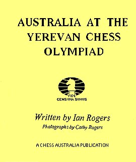 This is the product image for Australia at the Yerevan Chess Olympiad. Detail: Rogers, I. Product ID: 1875716076.
 
				Price: $9.95.