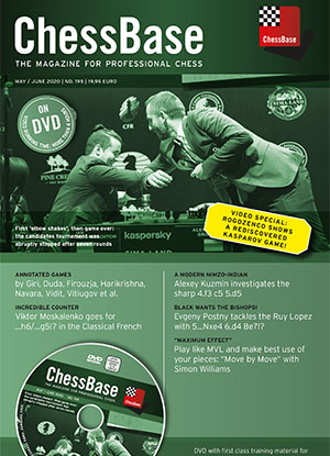 This is the product image for ChessBase Magazine 195. Detail: . Product ID: 1999195.
 
				Price: $29.95.
