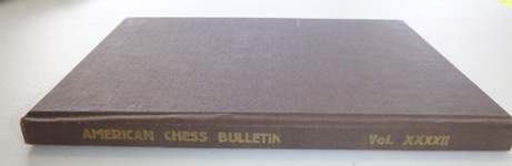 This is the product image for American Chess Bulletin Volume 42 (1945). Detail: Fiala, V. Product ID: 807189415X.
 
				Price: $19.95.