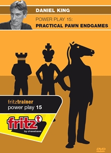 This is the product image for Powerplay 15 Pawn Endgames. Detail: King, D. Product ID: CBFT-KMP15DVDE.
 
				Price: $4.95.