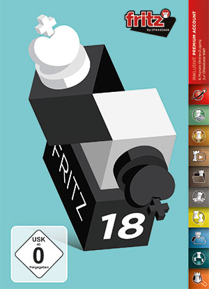This is the product image for Fritz 18. Detail: CHESSBASE. Product ID: FRITZDVD18.
 
				Price: $99.95.