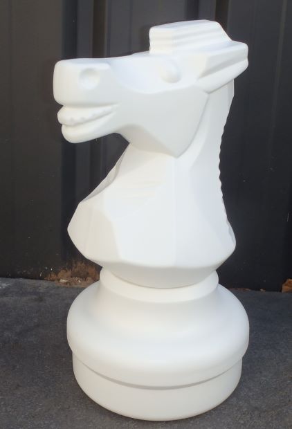 This is the product image for Large Giant Knight White. Detail: SPARES. Product ID: GCHESSNW.
 
				Price: $50.00.