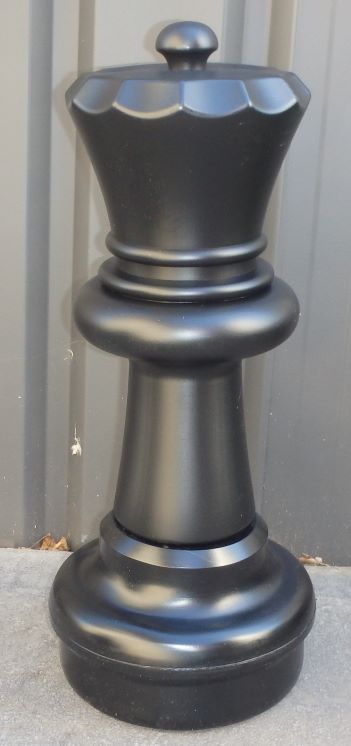 This is the product image for Large Giant Queen Black. Detail: SPARES. Product ID: GCHESSQB.
 
				Price: $65.00.