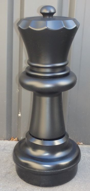 This is the product image for Large Giant Queen Black. Detail: SPARES. Product ID: GCHESSQB.
 
				Price: $65.00.