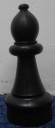 This is the product image for Small Giant Bishop (Black). Detail: SPARES. Product ID: GSCHESSBB.
 
				Price: $19.95.