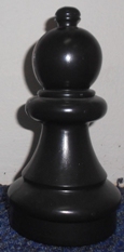 This is the product image for Small Giant Pawn (Black). Detail: SPARES. Product ID: GSCHESSPB.
 
				Price: $19.95.