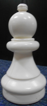 This is the product image for Small Giant Pawn (White). Detail: SPARES. Product ID: GSCHESSPW.
 
				Price: $19.95.