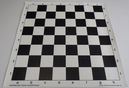 This is the product image for Chess Board - Black Vinyl. Detail: CHESS BOARD. Product ID: PCB4BL.
 
				Price: $8.50.