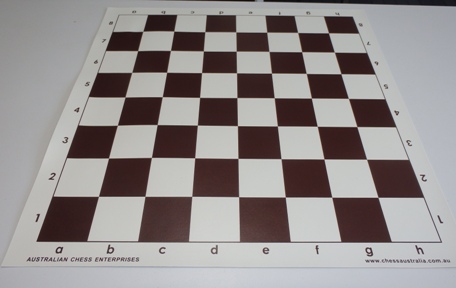 This is the product image for Chess Board -  Brown Vinyl. Detail: CHESS BOARD. Product ID: PCB4BR.
 
				Price: $8.50.