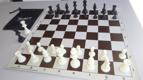This is the product image for School Chess Set Special. Detail: SCHOOL SET BUNDLES. Product ID: PCSBROWN.
 
				Price: $22.50.